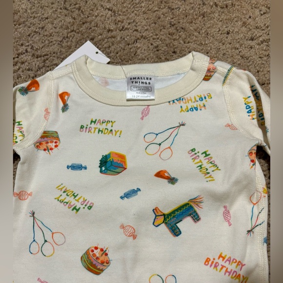Smaller Things Happy Birthday Pajamas, size 18-24 months. NWT - Picture 3 of 4